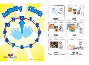 Activity Clock with Sign Language Activities