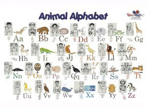 Sign Language ABC to Animals Poster