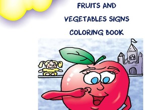 Fruits and Vegetable Coloring Book