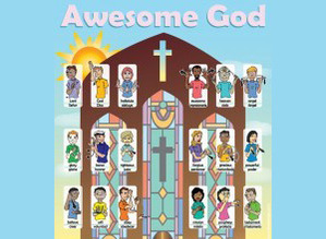 Sign Language Awesome God Christian Poster