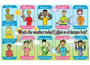 Sign Language Weather Poster